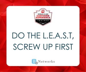 Do The LEAST, Screw Up First