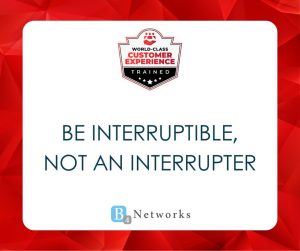 Be Interruptible, Not an Interrupter