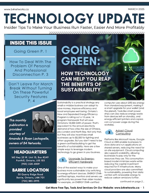 technology update march 2025 newsletter