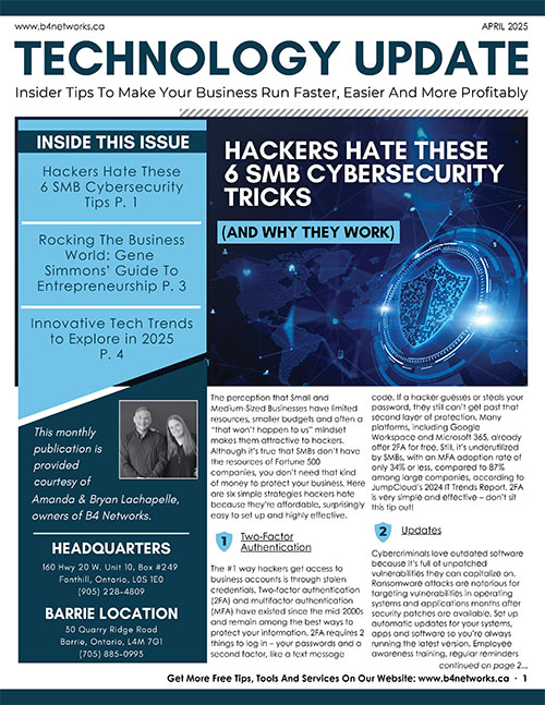 technology update april 2025 newsletter